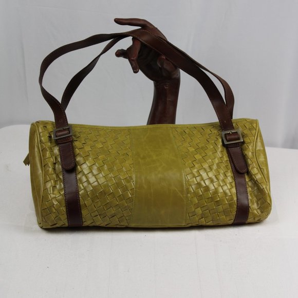 Latico Leather Distressed Chocolate Olive Shoulder - Picture 3 of 8